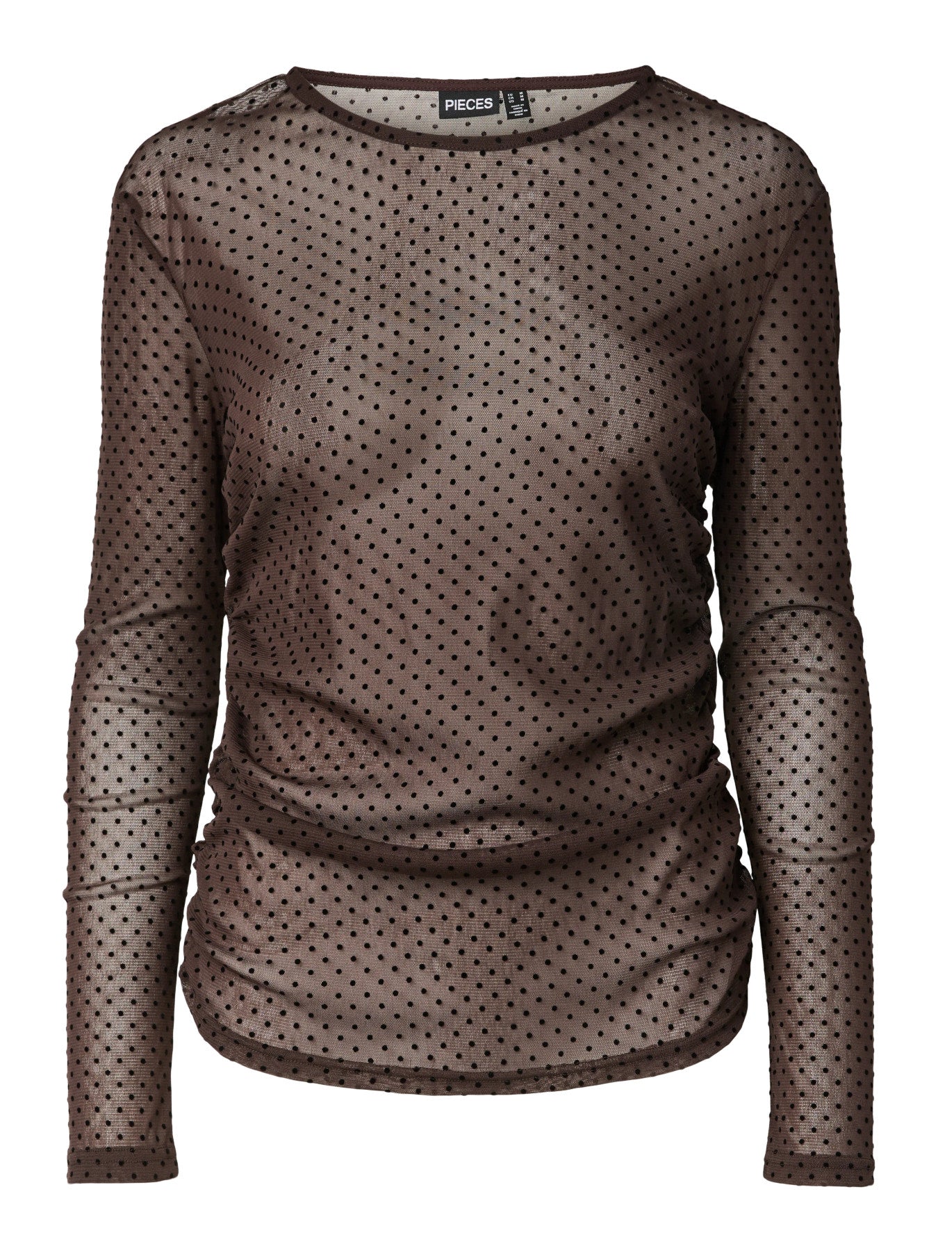 PIECES BOBO LS MESH ROUCHING TOP JRS NOOS