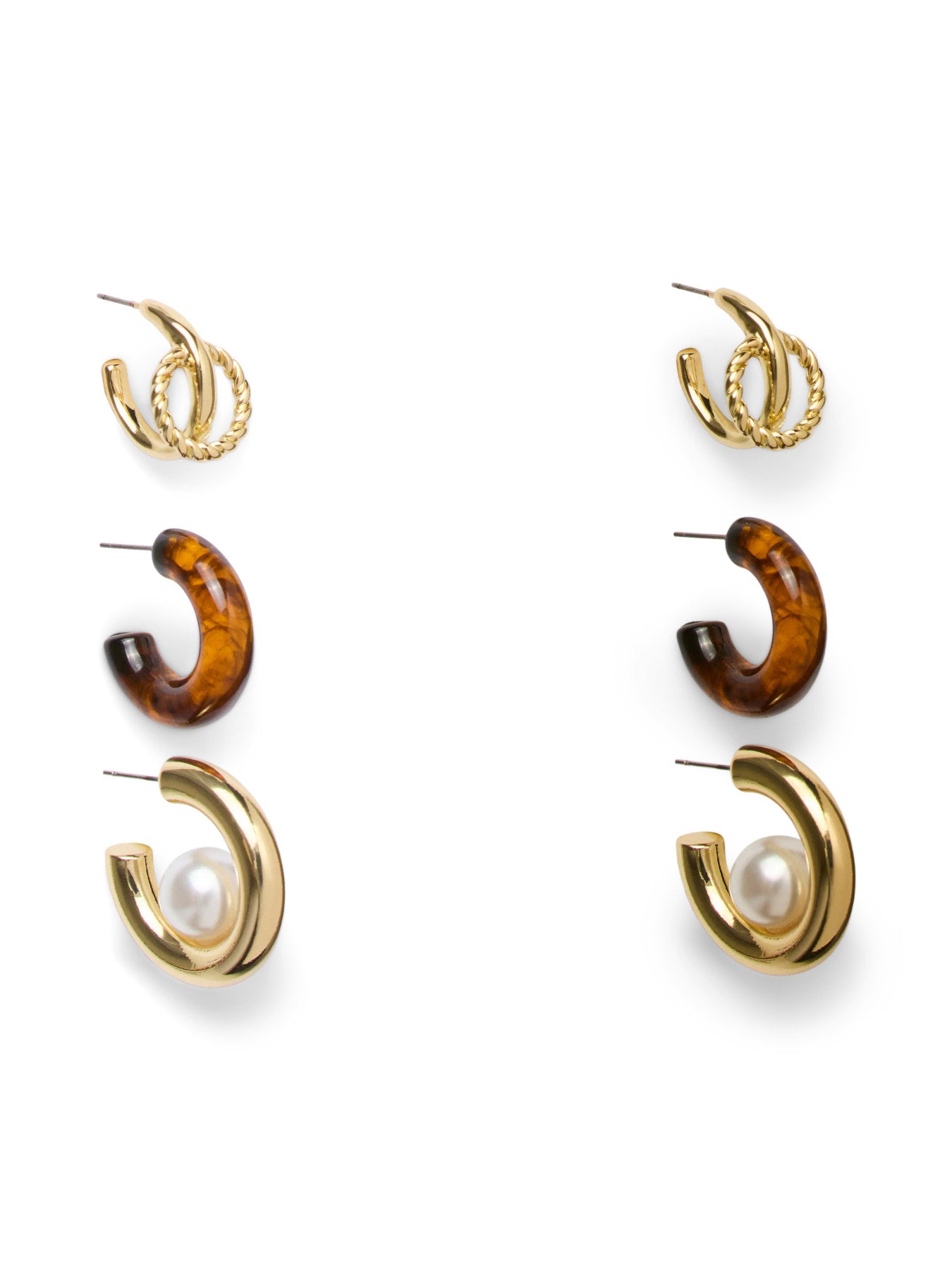 PIECES ALTANA A EARRINGS 3-PACK