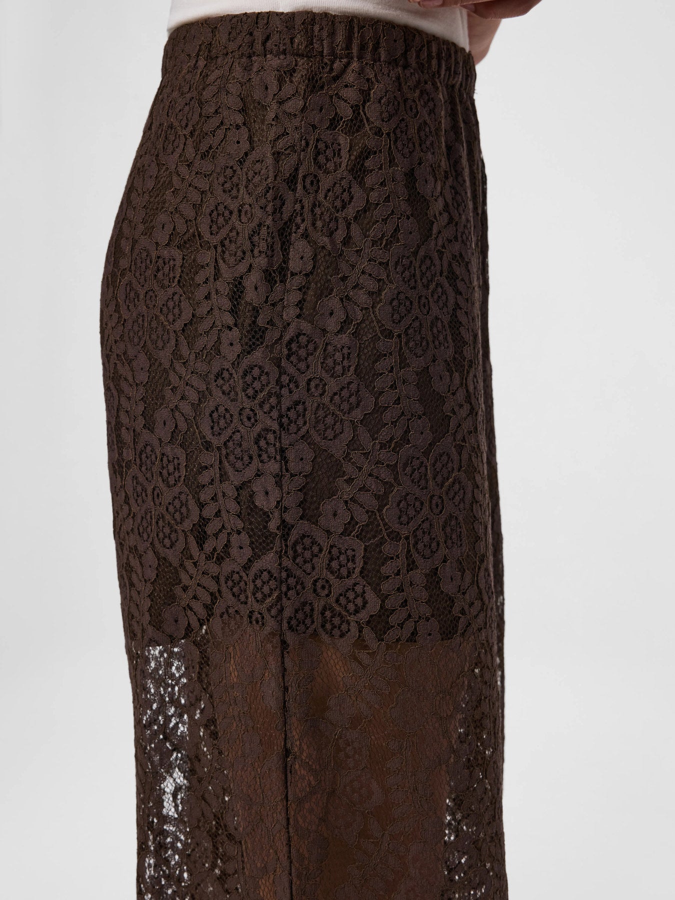 PIECES ALINE HW BALLOON LACE PANTS W HOT FUDGE
