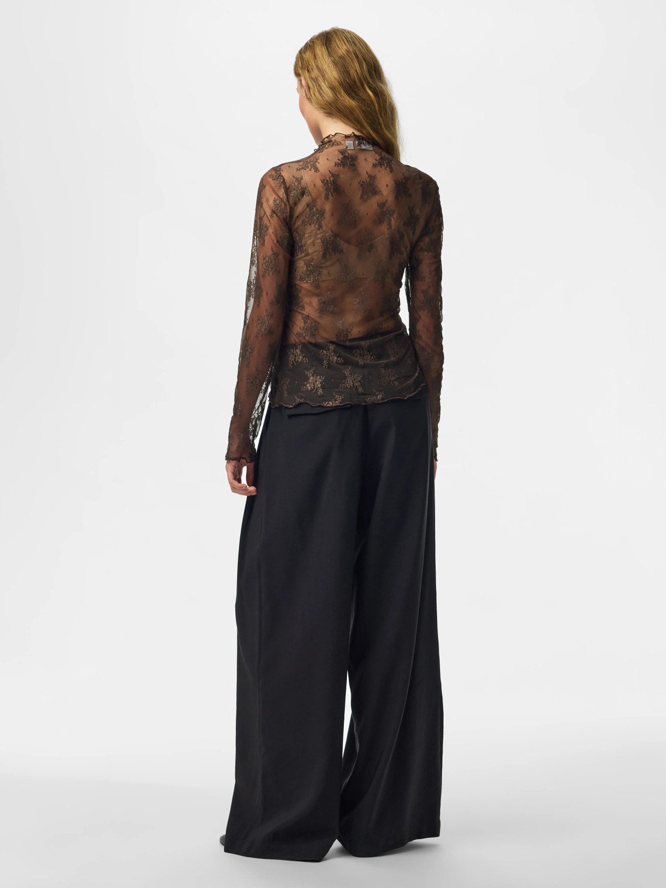 PIECES VIO LS MESH TOP JRS BC Plum Perfect