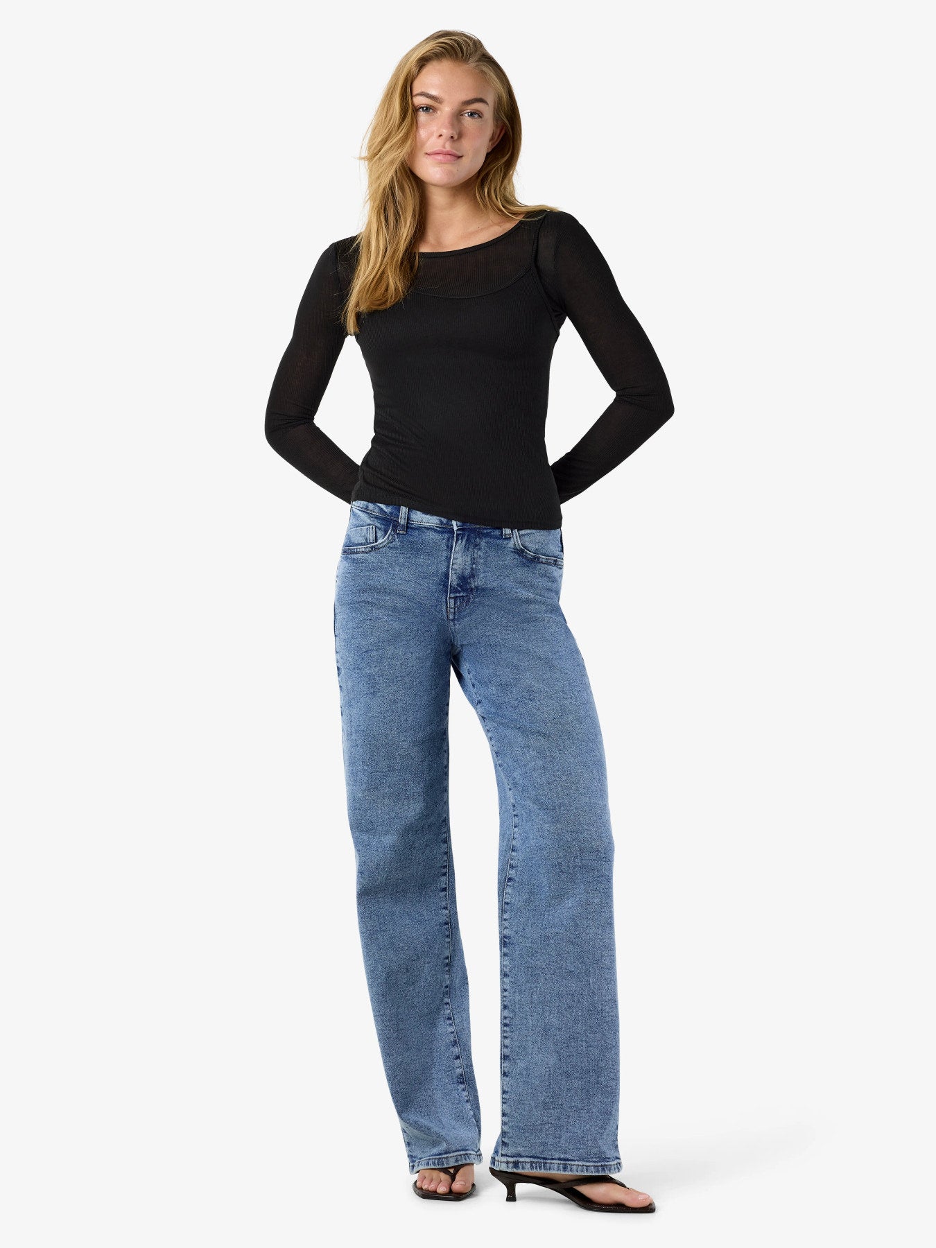 NOISY MAY NUSA L/S DOUBLELAYER TOP SORT
