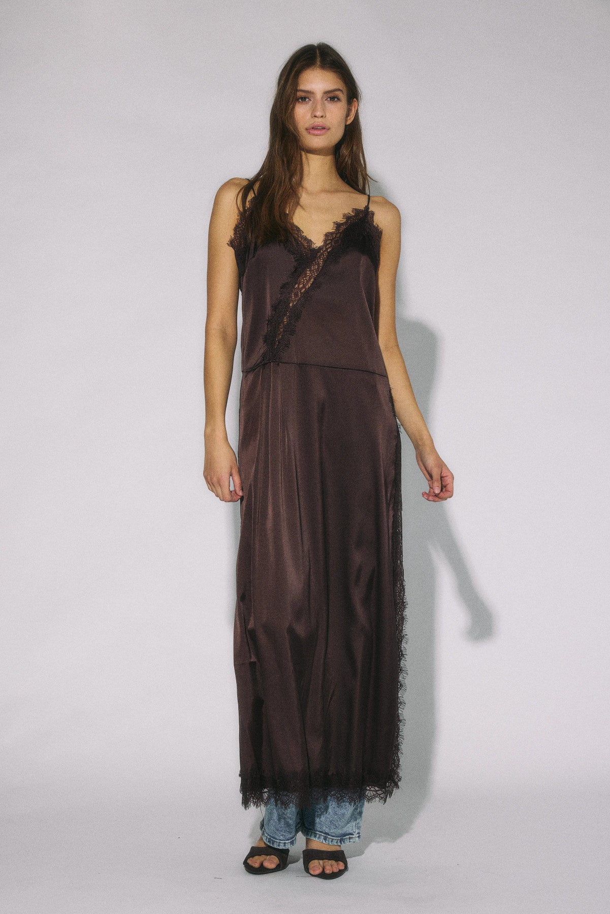 NOISY MAY LOUISE SL STRAP LACE DRESS WVN
