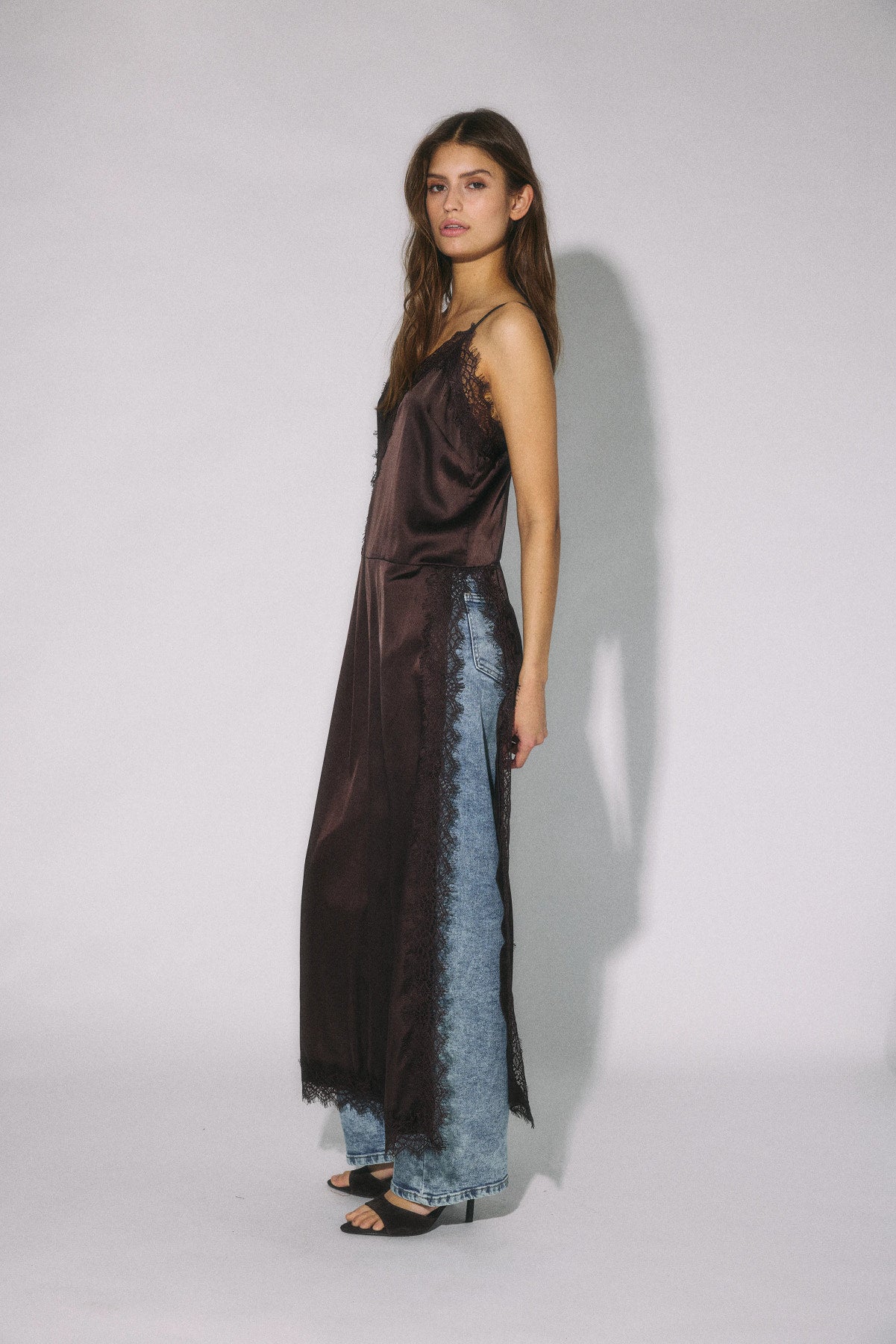 NOISY MAY LOUISE SL STRAP LACE DRESS WVN