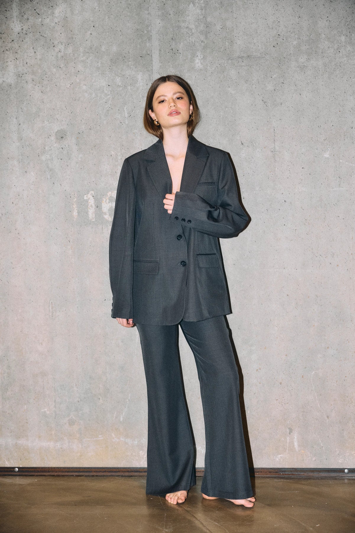 NOISY MAY IRIS L/S SLEEVE DETAIL BLAZER TLR