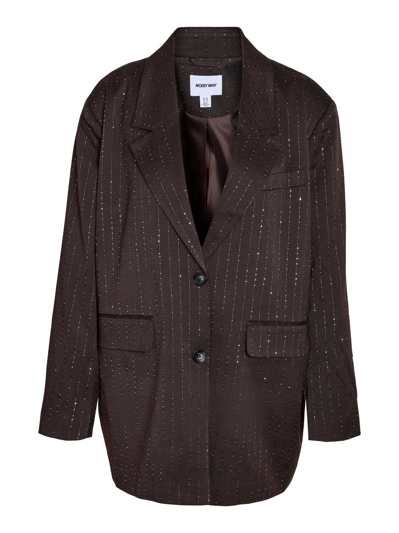 NOISY MAY CELIA L/S RHINESTONE OVERSIZE BLAZER