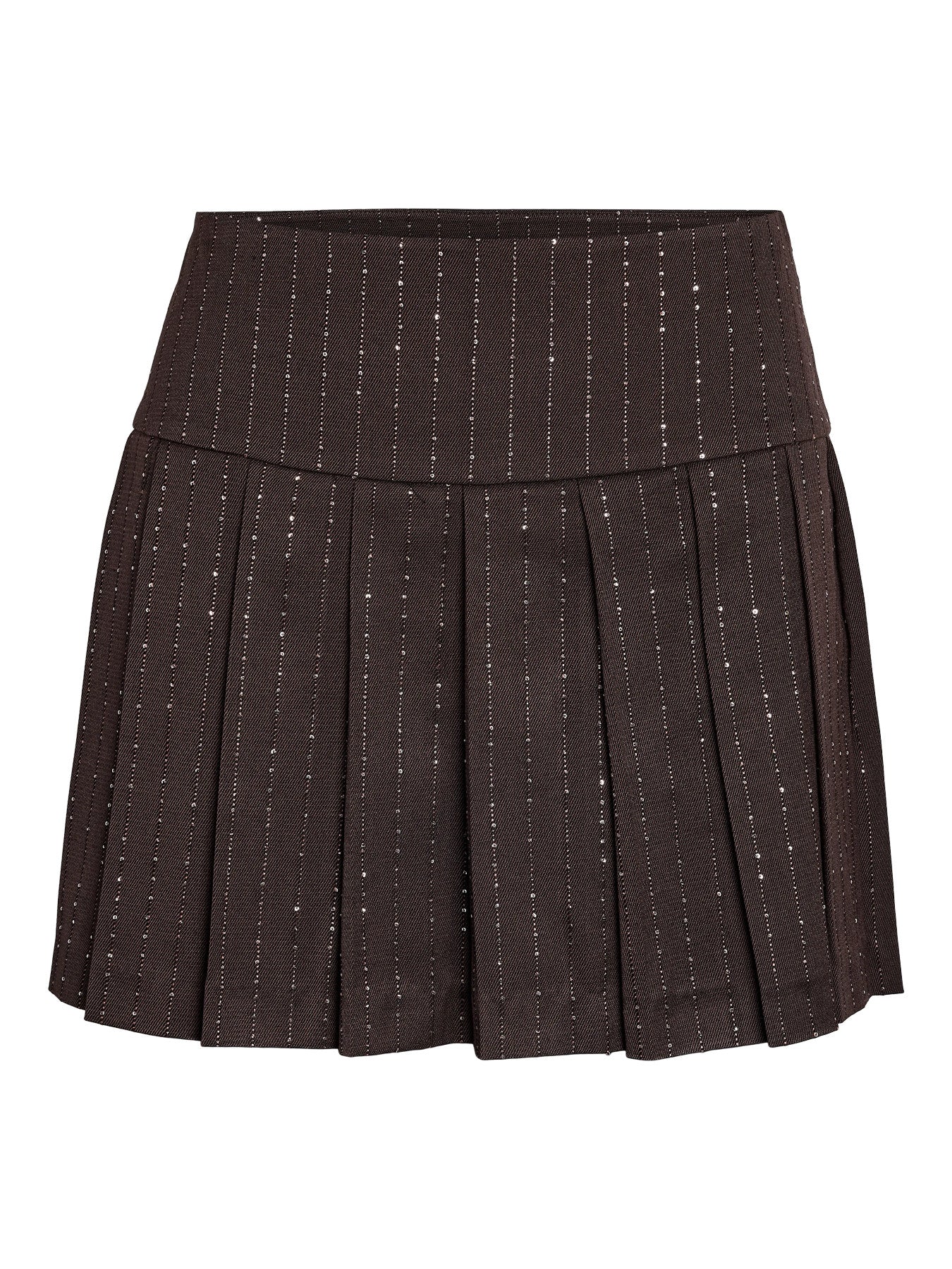 NOISY MAY CELIA MW RHINESTONE PLEAT SKIRT
