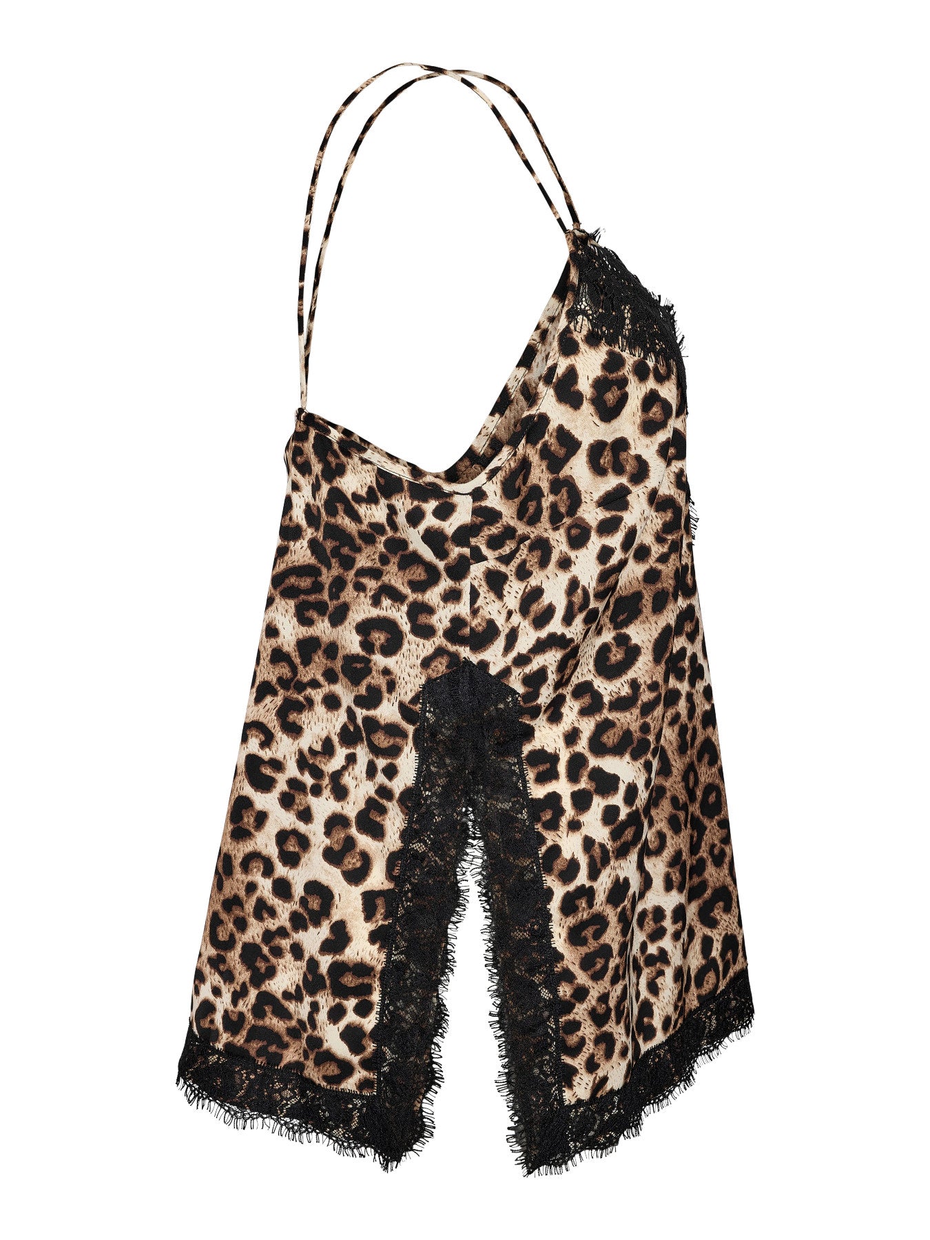 NOISY MAY BEYA S/L V-NECK LACE LEO TOP