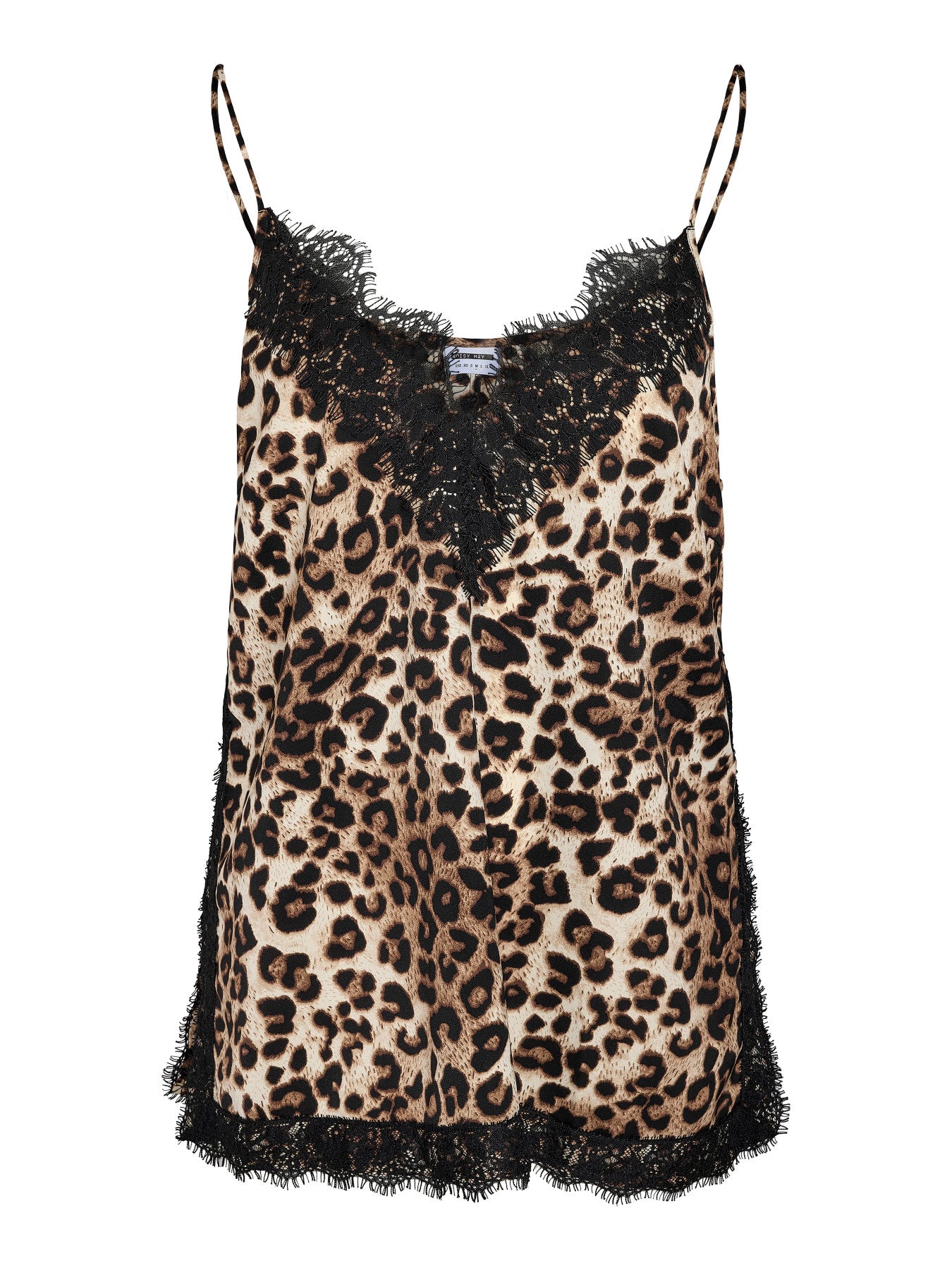 NOISY MAY BEYA S/L V-NECK LACE LEO TOP