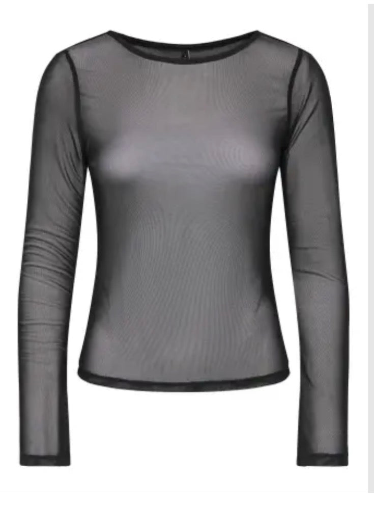 ONLY NOX BOATNECK BELL L/S TOP JRS Black