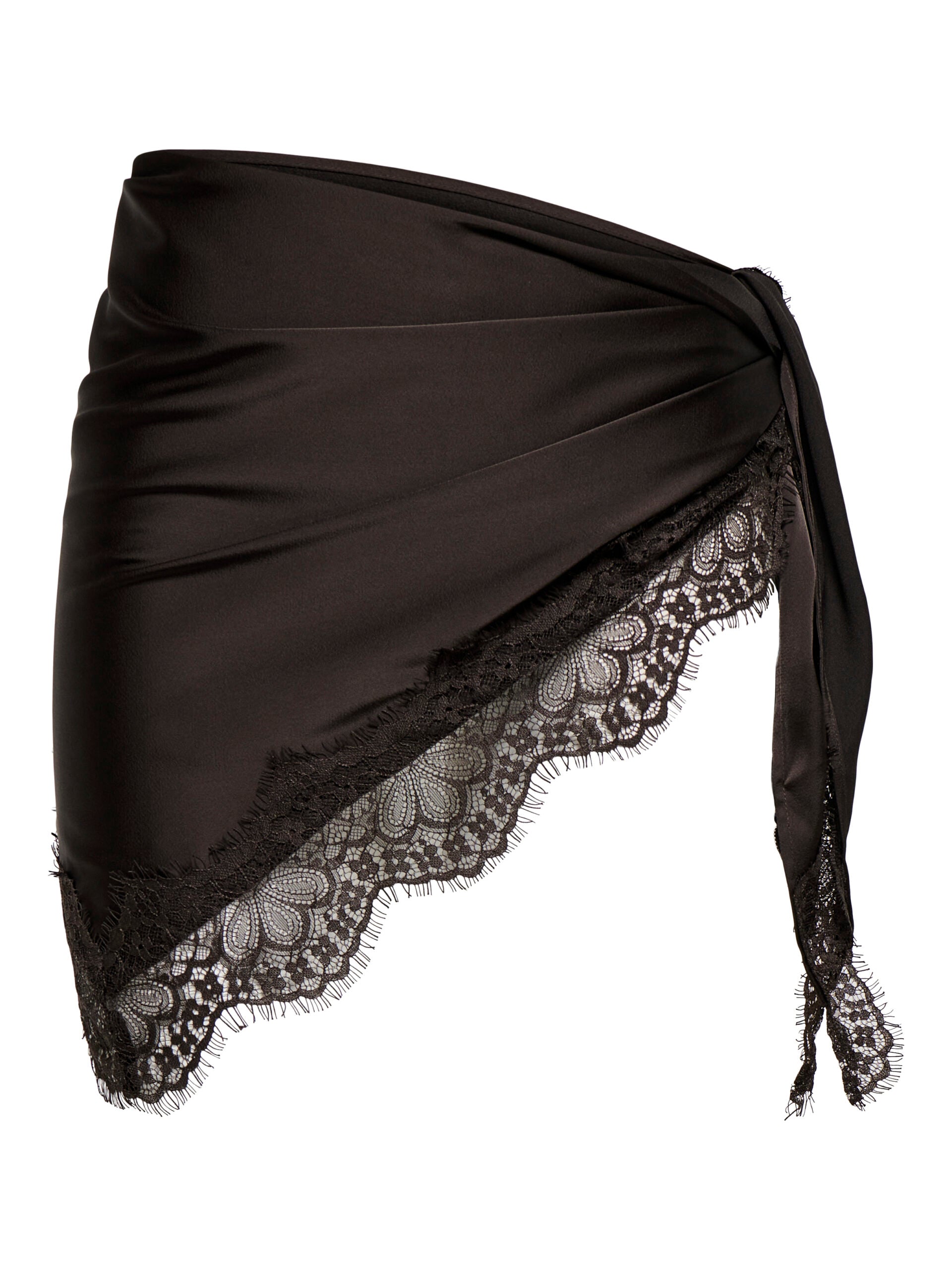 ONLY MENUS LACE SCARF WVN Chocolate