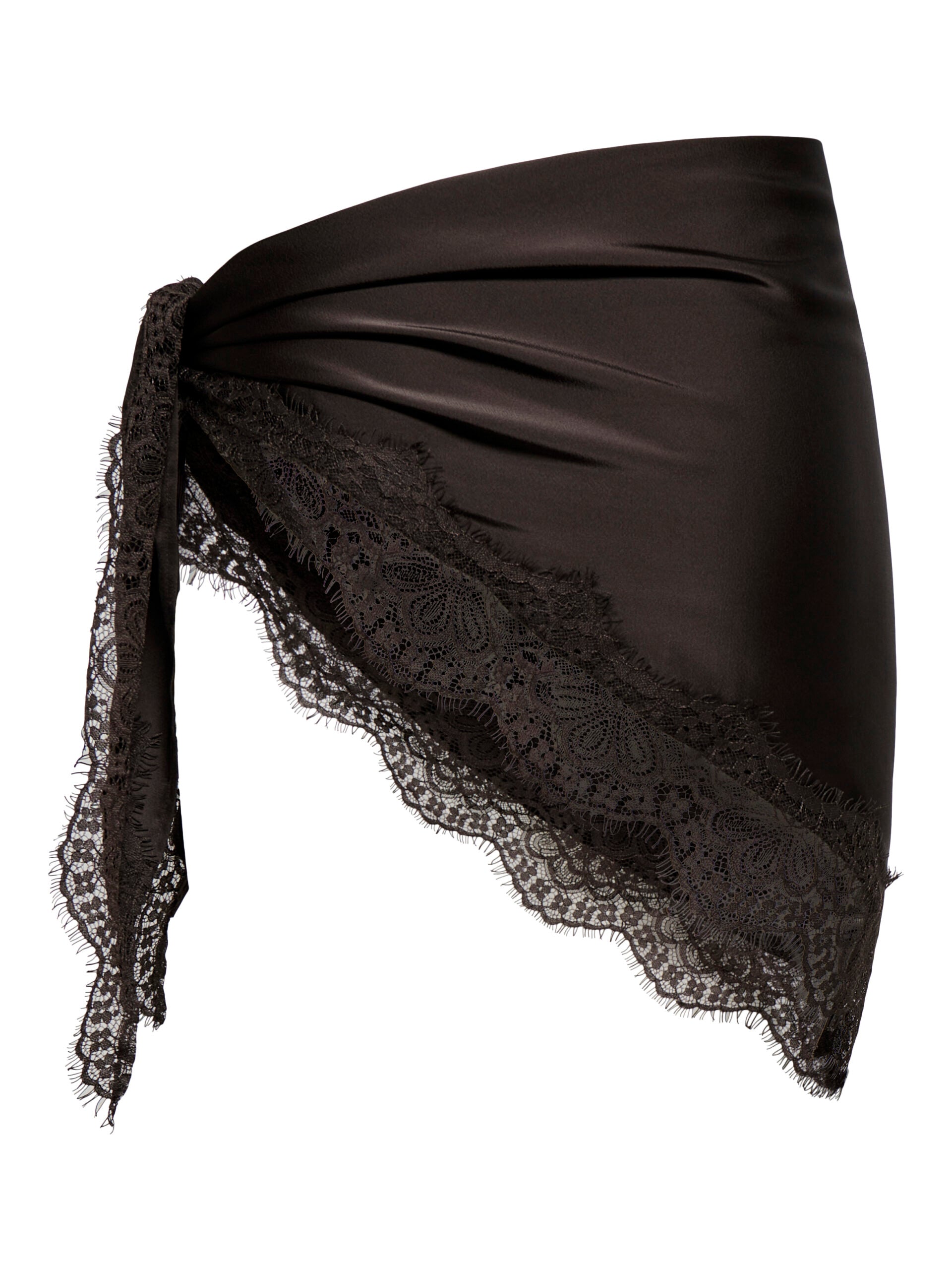 ONLY MENUS LACE SCARF WVN Chocolate