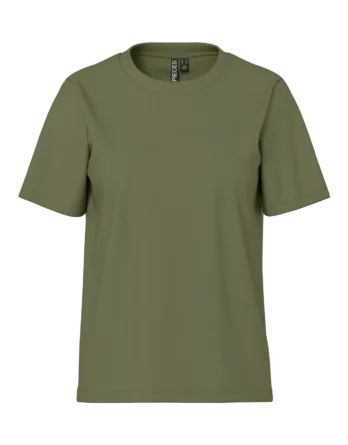 PIECES RIA SS SOLID TEE JRS NOOS BC DEEP LICHEN GREEN