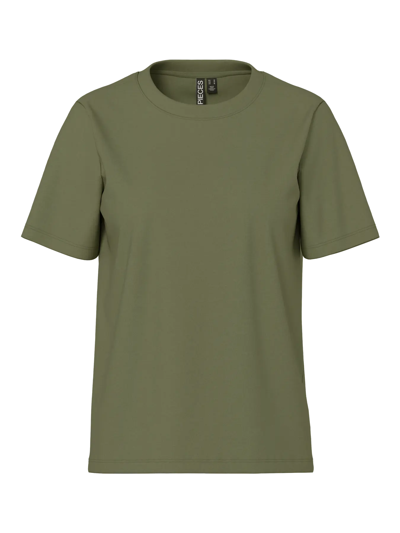 PIECES RIA SS SOLID TEE JRS NOOS BC DEEP LICHEN GREEN