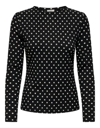 JDY BOWIE LIFE L/S O NECK TOP JRS