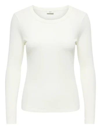 JDY LUCKY L/S O NECK NEW TOP JRS NOOS CLOUD DANCER