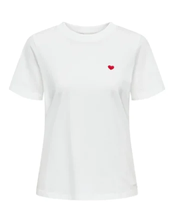 JDY PISA S/S PRINT TOP JRS NOOS HVID