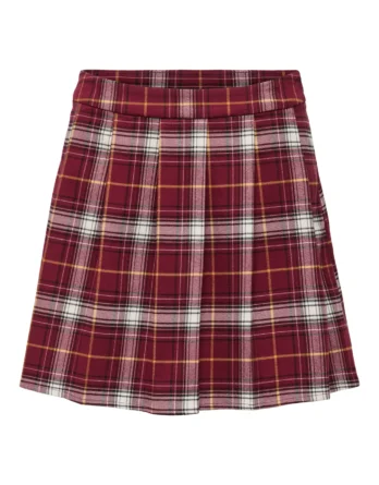 ONLY WREN CHECK SHORT SKIRT WVN RØD