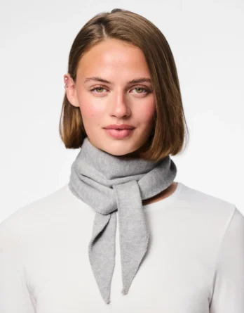 PIECES KOMMA TRIANGLE SCARF NOOS BC GREY