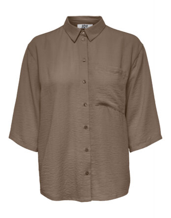 JDY DIVYA LIFE 3/4 LOOSE SHIRT WVN NOOS BRUN