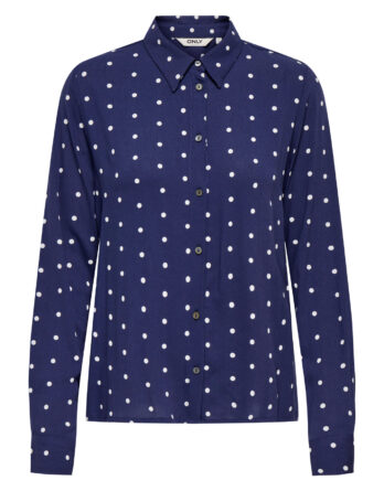 ONLY KESHAV L/S SHIRT WVN BLÅ