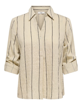 JDY AVA L/S FOLD UP SHIRT WVN BEIGE