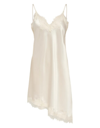 ONLY BELLA STRAP SATIN LACE DRESS WHITE