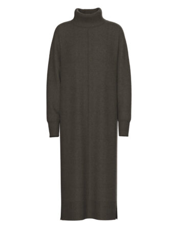 PIECES MALOU LS ROLLNECK KNIT DRESS NOOS BC BRUN