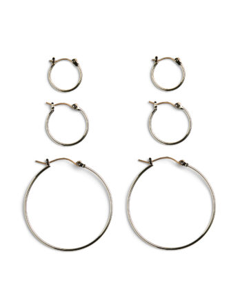 PIECES BELINDA 3-PACK CREOL PLATED NOOS