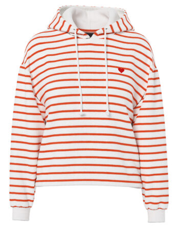 PIECES CHILLI LS HOODIE STRIPES EMB NOOS BC