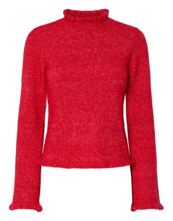 PIECES JASMIJN LS HIGH NECK KNIT