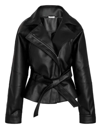 NOISY MAY PAULA WAISTED PU JACKET /TNT9