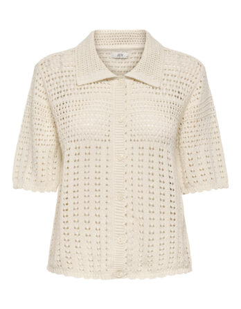 JDY ROBIN 2/4 COLLAR CARDIGAN KNT NOOS BEIGE