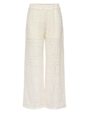 ONLY LIAN LACE WIDE PANTS JRS BEIGE