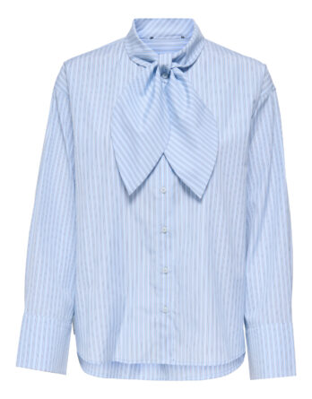 ONLY DISAKO L/S BOW DETAIL SHIRT WVN EX BLÅ