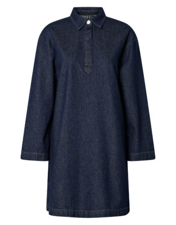 PIECES KENYA LS A-SHAPE DENIM DRESS NOOS BC