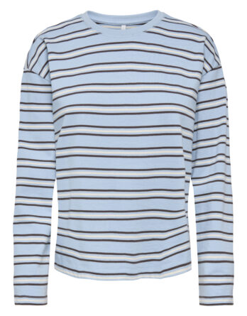 ONLY NEW SOPH L/S O-NECK TOP BOX JRS BLÅ