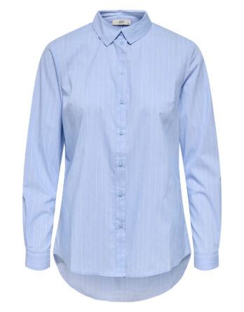 JDY MIO L/S SHIRT WVN NOOS Lyseblå/hvid