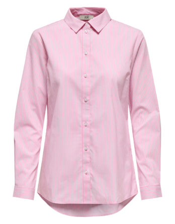 JDY MIO L/S SHIRT WVN NOOS Lyserød/Hvid