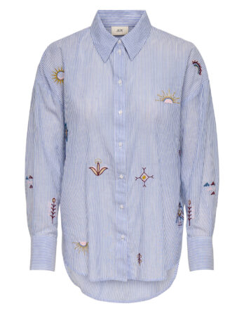 JDY PAIGE L/S LOOSE EMB. SHIRT WVN