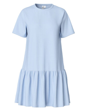 PIECES DISSO SS O-NECK DRESS JRS NOOS BC LYSEBLÅ