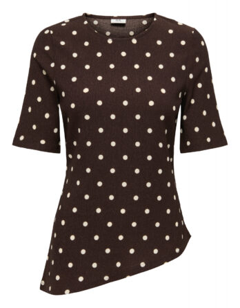 JDY DEBBIE S/S ASYMMETRICAL TOP JRS DIA PRIK