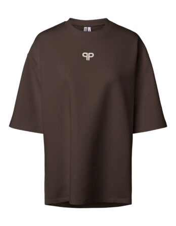 PIECES MUNA SS O-NECK OVERSIZE TEE D2D JRS CHOCOLATE