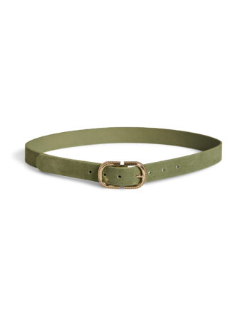 PIECES JOSEFINA SUEDE JEANS BELT KCA GRØN