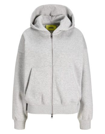 JJXX SOPHIA BOXY LS ZIP HOOD SWT GRÅ