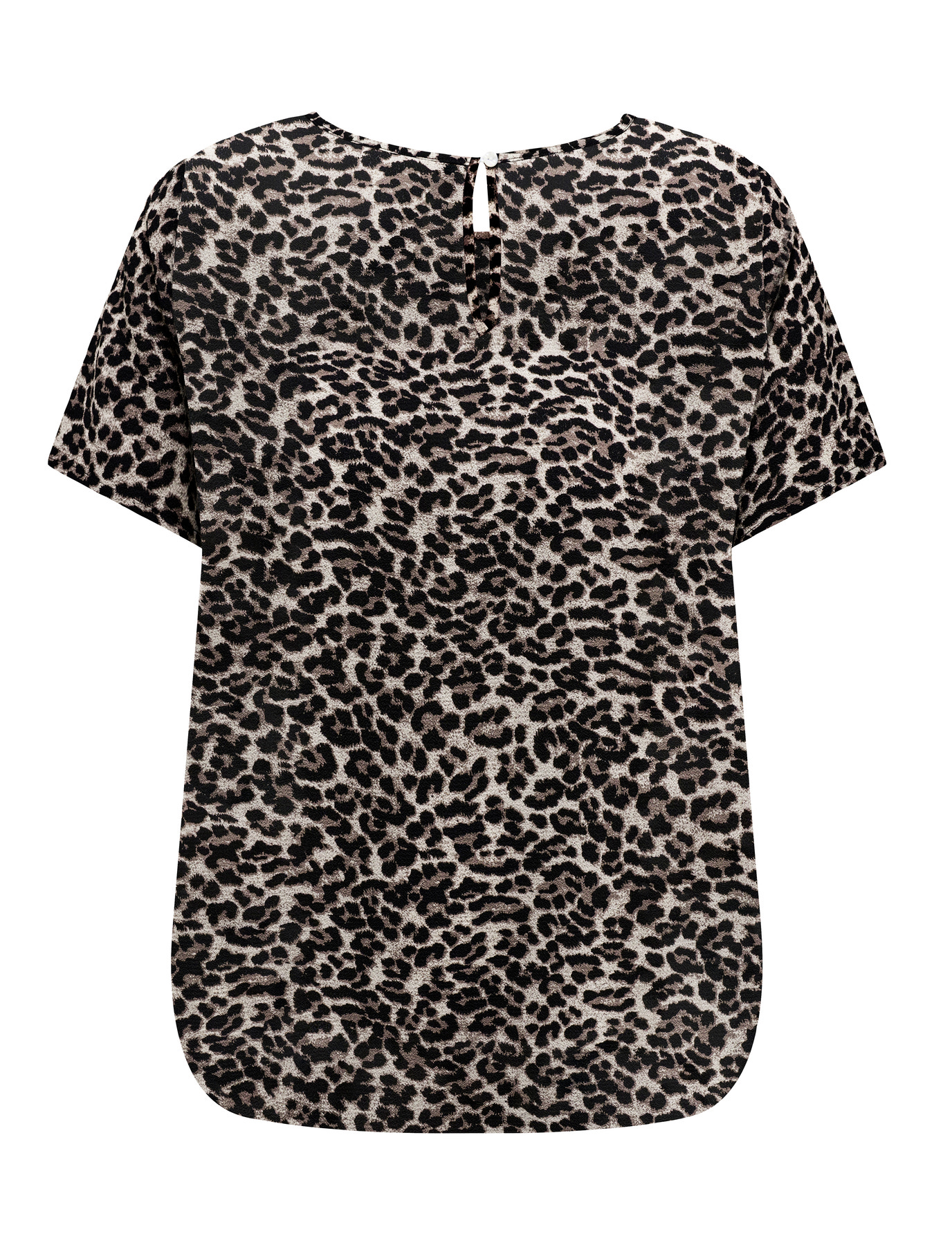 ONLY CARMAKOMA VICA S/S TOP WVN NOOS PUMICE STONE LEO - Billede 3