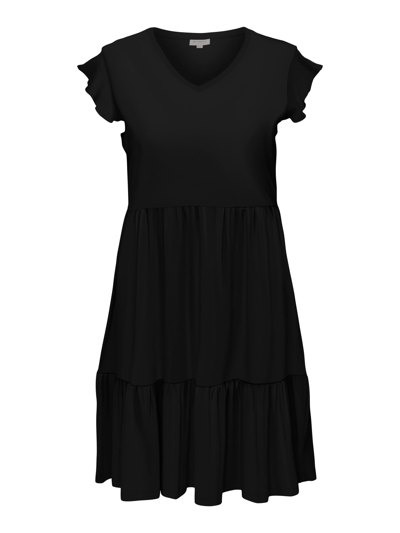 ONLY CARMAKOMA CARMAY CAP SL FRILL DRESS JRS NOOS