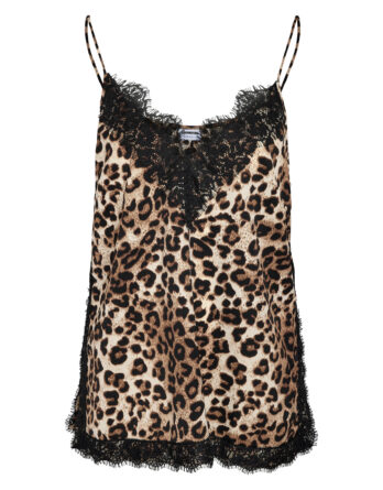 NOISY MAY BEYA S/L V-NECK LACE LEO TOP