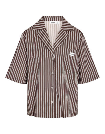 NOISY MAY FRIDA 2/4 STRIPE BUTTON SHIRT