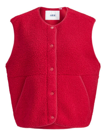 JJXX VERA TEDDY VEST OTW NOOS RØD