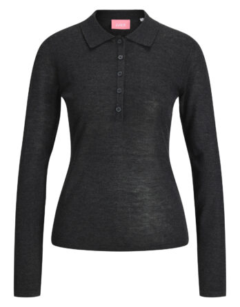 JJXX ALBERTE POLO NECK KNIT NOOS DARK GREY MELANGE